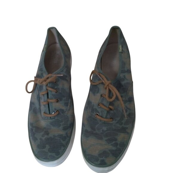 Keds Women's Size 10 Camouflage Lace Up Sneaker Shoes Multicolor Classic - Picture 2 of 6